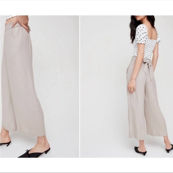 Wilfred Aritzia Faun High Waisted Wide Leg Pants Size Medium - Picture 2 of 10